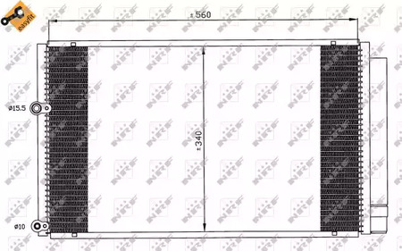 Конденсатор кондиционера NRF 35601