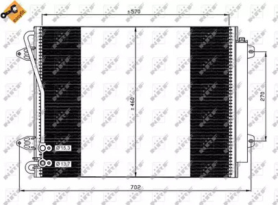 Радиатор кондиционера NRF 35613