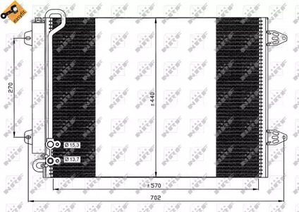 Конденсатор кондиционера NRF 35614