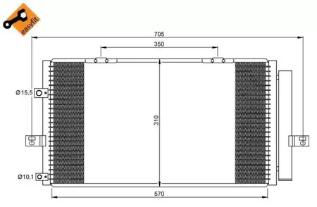 Конденсатор кондиционера NRF 35659