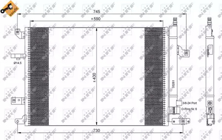 Конденсатор кондиционера NRF 35739