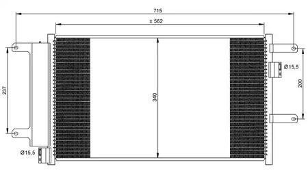 Радиатор кондиционера NRF 35751