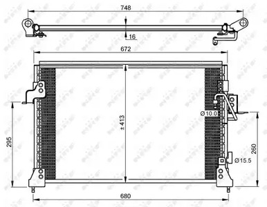 Конденсатор кондиционера NRF 35754