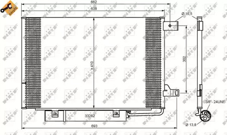Конденсатор кондиционер NRF 35759