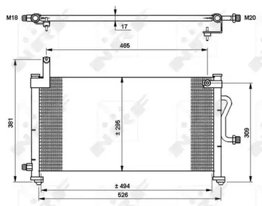 Конденсатор кондиционера NRF 35765