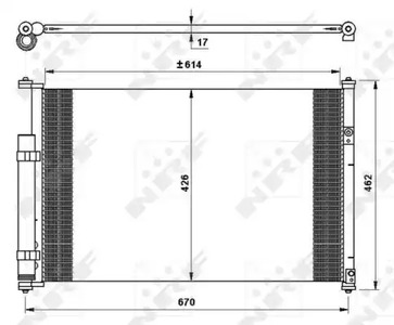 Радиатор кондиционера NRF 35769