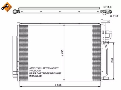 Конденсатор кондиционера NRF 35775