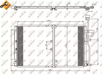 Радиатор кондиционера NRF 35797