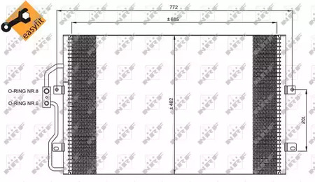 Конденсатор, кондиционер NRF 35802