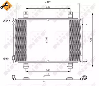 Конденсатор кондиционера NRF 35854