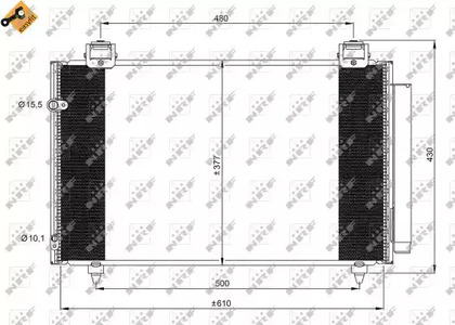 Конденсатор кондиционера NRF 35861