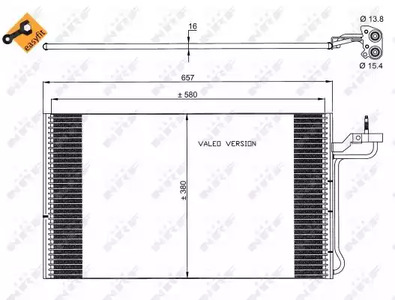 Радиатор кондиционера NRF 35882