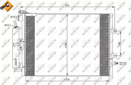 Конденсатор кондиционера NRF 35897
