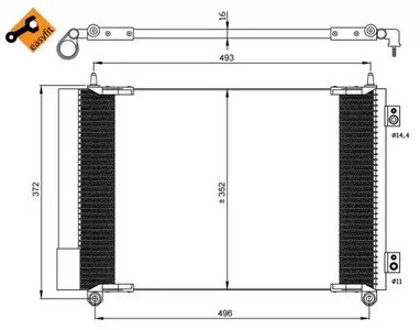 Конденсатор кондиционер NRF 35899