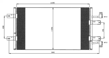 35900 NRF Радиатор кондиционера