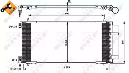 Конденсатор кондиционера NRF 35905