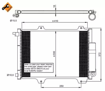 Радиатор кондиционера NRF 35907