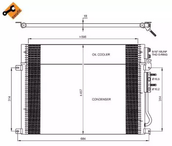 Радиатор кондиционера NRF 35920