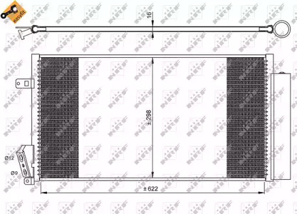 Радиатор кондиционера NRF 35940