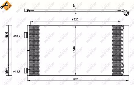 Конденсатор кондиционер NRF 35961