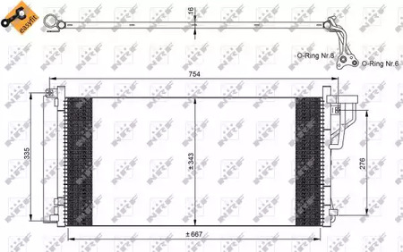 Конденсатор кондиционера NRF 35962