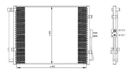 Радиатор кондиционера NRF 35984