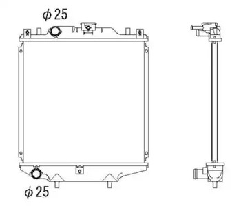 Радиатор системы охлаждения NRF 507643