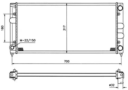 509506 NRF Радиатор системы охлаждения