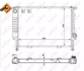 Радиатор системы охлаждения NRF 509589