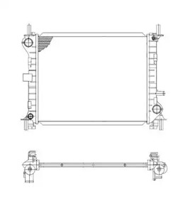 509614 NRF Радиатор системы охлаждения