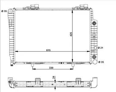 Радиатор системы охлаждения NRF 51282