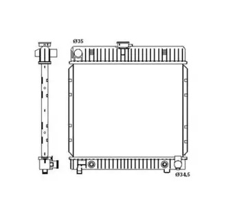 Радиатор системы охлаждения NRF 514250