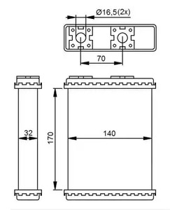 Радиатор отопителя NRF 52230