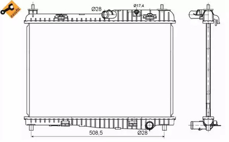 Радиатор системы охлаждения NRF 53152