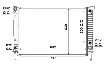 Радиатор системы охлаждения NRF 53190