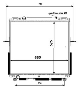 Радиатор охлаждение двигателя NRF 53367