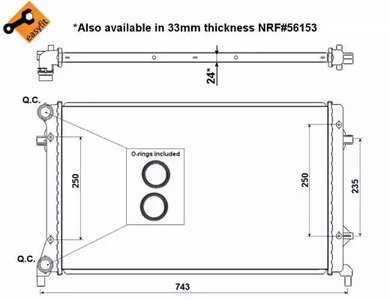 53405 NRF Радиатор системы охлаждения