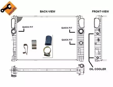 Радиатор системы охлаждения NRF 53422