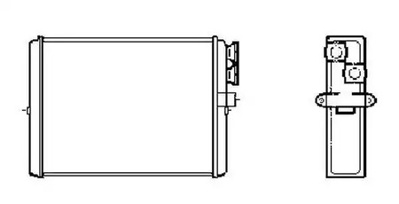 53559 NRF Теплообменник, отопление салона