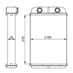 Радиатор отопителя NRF 53611