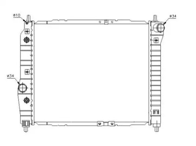Радиатор системы охлаждения NRF 53638