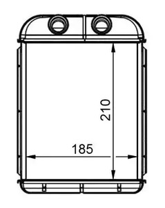 Радиатор отопителя NRF 53668