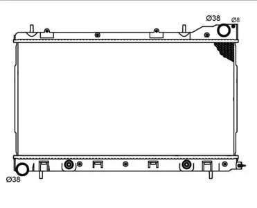 53711 NRF Радиатор системы охлаждения