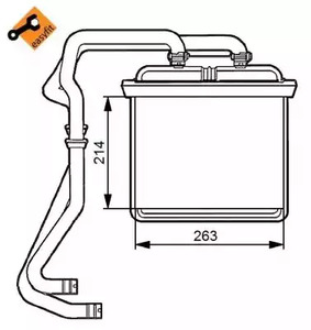 54215 NRF Радиатор отопителя