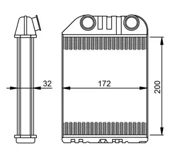 РАДИАТОР ПЕЧКИ NRF 54287