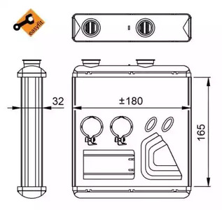 54298 NRF Теплообменник, отопление салона