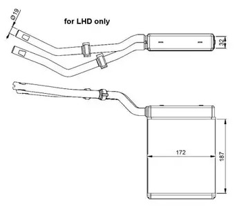 Теплообменник отопление салона NRF 54303