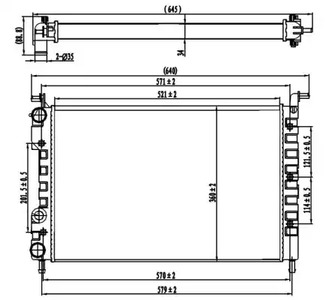 Радиатор системы охлаждения NRF 58219