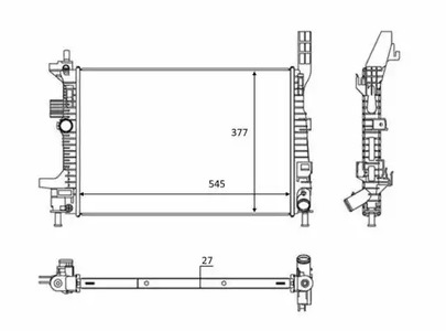 Радиатор отопителя NRF 58284