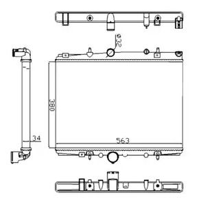 Радиатор охлаждение двигателя economy class NRF 58303A